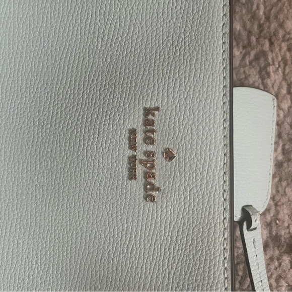 Kate Spade Blue Leather Tote Bag with Structured Design - Picture 6 of 10